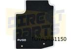 Toyota Aygo mattenset (4x) 'velours' (Cool White) Origineel!, -, Verzenden, -, Nieuw