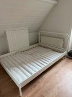 Ikea nesttun bedframe 140x200, Huis en Inrichting, Slaapkamer | Bedden, Ophalen, Gebruikt, Wit, Tweepersoons