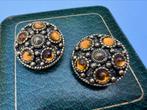 Vintage clip oorbellen (costume jewelry), Ophalen of Verzenden, Gebruikt, Overige materialen