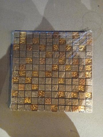 Mooi mozaïek goud 17 matjes 30x30cm- Nieuw! beschikbaar voor biedingen
