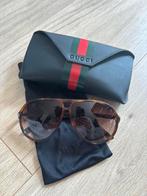 Gucci zonnebril donkerbruin, Overige merken, Zonnebril, Zwart, Ophalen of Verzenden