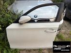 Deur Bmw 1-Serie E87 LV LA RV RA alpinweiss 3, Gebruikt, Deur, Herkomst onderdeel bekend, Ophalen of Verzenden