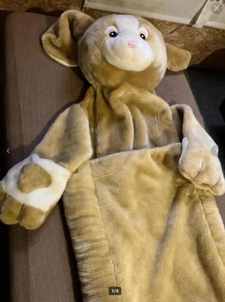 Slaapzak grote knuffel, Kinderen en Baby's, Speelgoed | Knuffels en Pluche, Zo goed als nieuw, Overige typen, Ophalen of Verzenden