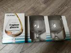 3 nieuwe cognac glazen 37cl Blokker, Ophalen of Verzenden, Nieuw, Borrel- of Shotglas