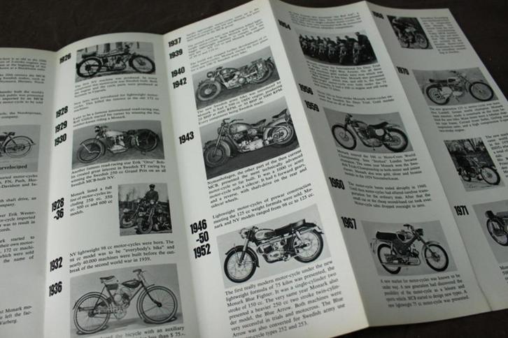 Monark motorcycles verkoop folder brochure, Motoren, Handleidingen en Instructieboekjes, Overige merken, Ophalen of Verzenden