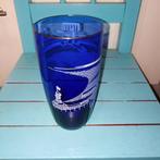 Glas met afbeelding Pier Scheveningen, Verzamelen, Glas en Borrelglaasjes, Ophalen, Gebruikt, Overige typen