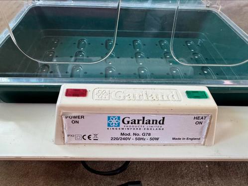 Garland driedelige electrische zaaibak vrijwel nieuw, Tuin en Terras, Kassen, Zo goed als nieuw, Kweekkas, Plastic, Overige materialen