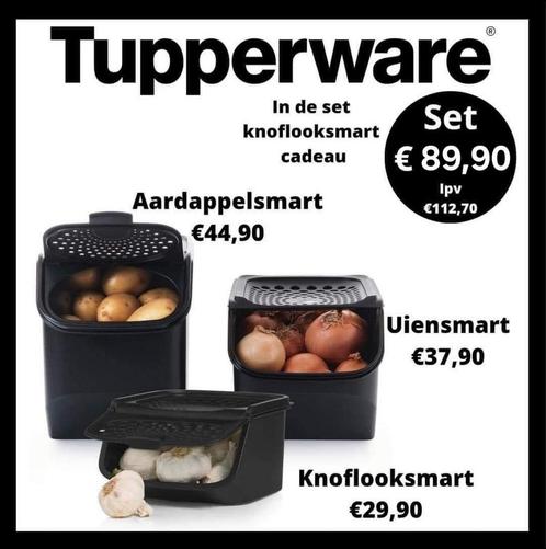 TUPPERWARE Smart set 3-delig Aardappel-Uien-Knoflookdoos, Huis en Inrichting, Keuken | Tupperware, Nieuw, Overige typen, Ophalen of Verzenden