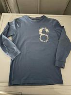 JM longsleeve l.blauw opdruk op de achterzijde. Maat 122/128, Ophalen of Verzenden, Zo goed als nieuw, Shirt of Longsleeve, Jongen
