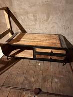 Salontafel mango hout industrieel, Huis en Inrichting, Tafels | Salontafels, 100 tot 150 cm, Zo goed als nieuw, Metaal, Minder dan 50 cm