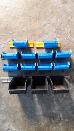 Opbergbakjes div.maten (klein middel groot) incl ophang rail, Ophalen of Verzenden