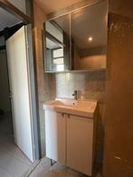 Badkamermeubel met kraan en spiegelkast, Huis en Inrichting, Badkamer | Badkamermeubels, Ophalen, 50 tot 100 cm, Minder dan 25 cm