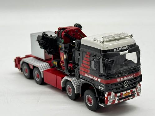 WSI MERCEDES BENZ TITAN 8x8 autolaadkraan MAMMOET, Hobby en Vrije tijd, Modelauto's | 1:50, Zo goed als nieuw, Bus of Vrachtwagen