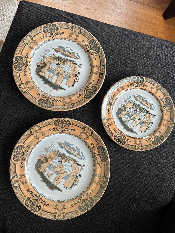 Pregout Maastricht Sana Borden - 3 Stuks, Antiek en Kunst, Antiek | Schalen, Ophalen