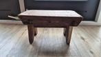 Oud houten vensterbankje / krukje, Antiek en Kunst, Curiosa en Brocante, Ophalen of Verzenden