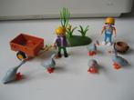 playmobil kinderen met ganzen en kar, Ophalen of Verzenden, Zo goed als nieuw