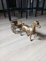 Paard met wagen, Antiek en Kunst, Antiek | Koper en Brons, Ophalen of Verzenden