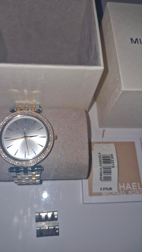 Michael Kors Dameshorloge MK3215, Sieraden, Tassen en Uiterlijk, Horloges | Dames, Zo goed als nieuw, Polshorloge, Fossil, Staal