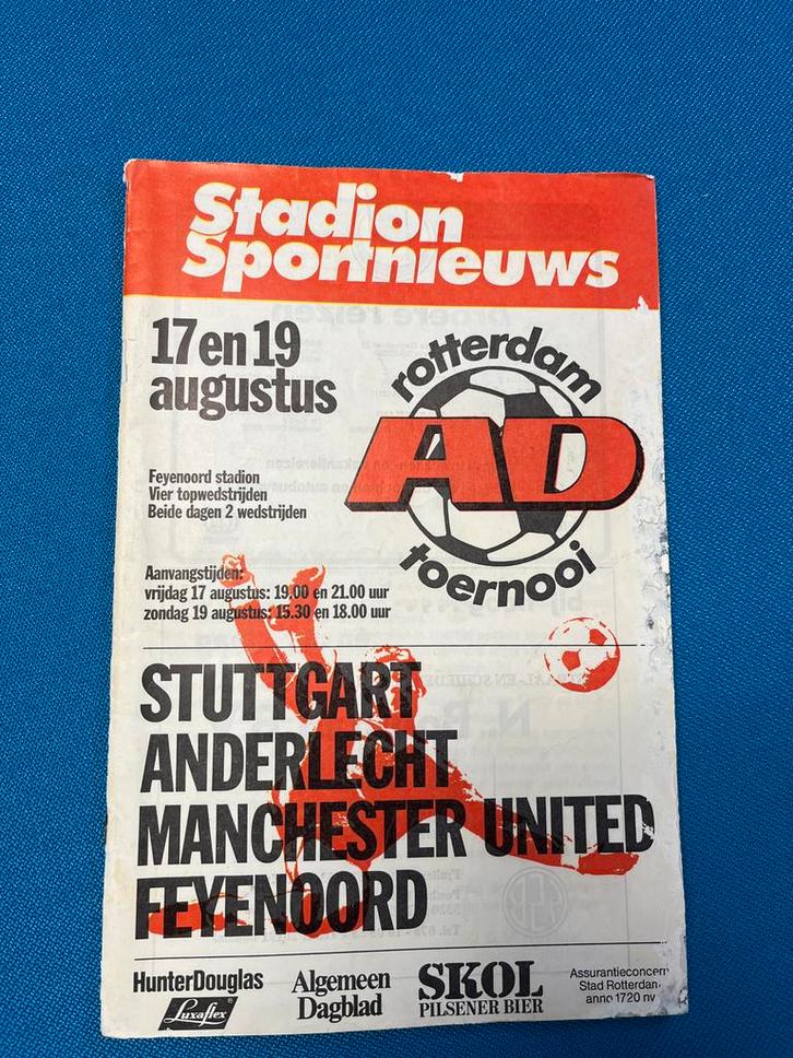 Feyenoord AD Toernooi 1984 - Programma, Verzamelen, Sportartikelen en Voetbal, Gebruikt, Boek of Tijdschrift, Feyenoord, Ophalen of Verzenden