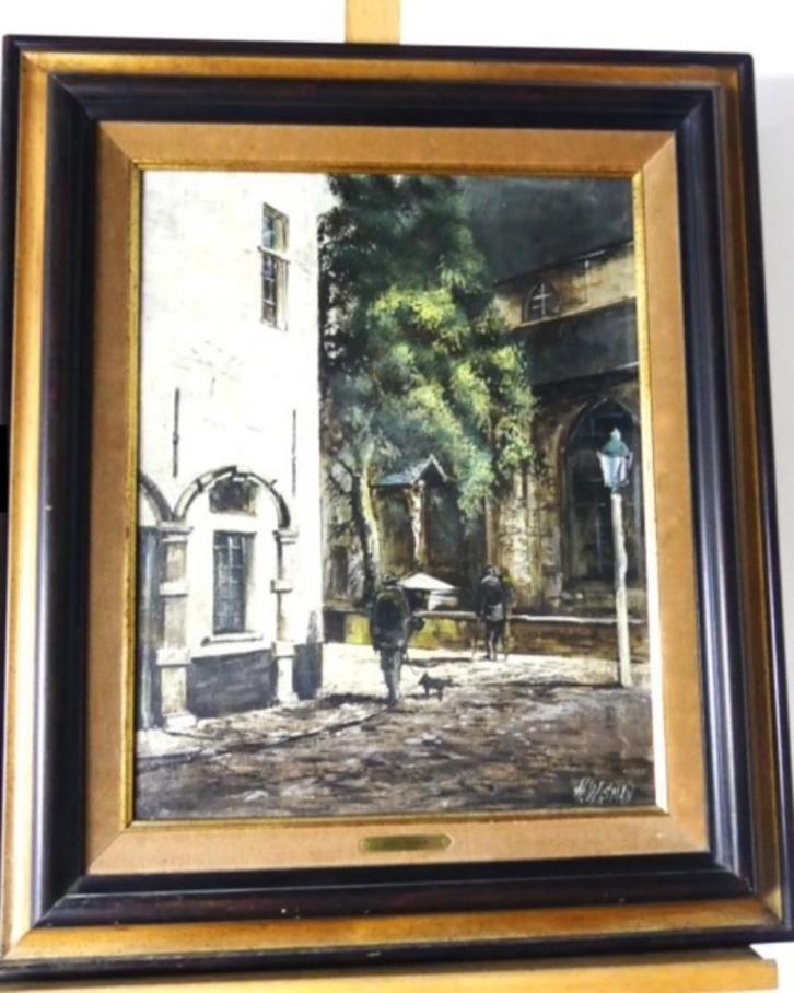 Schilderij Harry Wisman Olieverf op doek, Antiek en Kunst, Kunst | Schilderijen | Klassiek, Ophalen of Verzenden