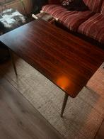 Vintage Formica Eettafel met Houten Poten, Huis en Inrichting, Tafels | Eettafels, Ophalen, Kunststof, Gebruikt, 100 tot 150 cm