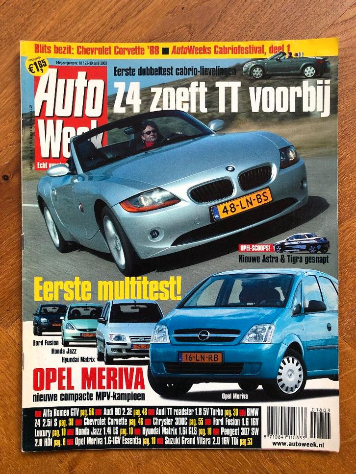 Autoweek nr. 18 2003, Boeken, Auto's | Folders en Tijdschriften, Nieuw, Algemeen, Verzenden