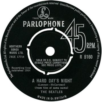 UK SINGLE The Beatles – A Hard Day's Night R 5160