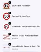 Versiering verjaardag 50 jaar sarah abraham, Ophalen of Verzenden, Zo goed als nieuw, Versiering, Verjaardag