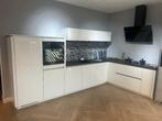 Luxe hoogglans greeploos SHOWROOMKEUKEN compleet hoek, Ophalen, Wit, Hoekkeuken, Nieuw