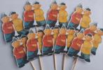 Set van 10 Buurman en buurman cupcake traktatie prikkers, Ophalen of Verzenden, Nieuw, Versiering, Verjaardag