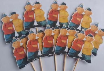 Set van 10 Buurman en buurman cupcake traktatie prikkers  beschikbaar voor biedingen