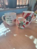 3 x Kerst mok van Starbucks., Huis en Inrichting, Keuken | Servies, Ophalen of Verzenden, Zo goed als nieuw, Overige stijlen, Kop(pen) en/of Schotel(s)