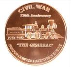 Amerika - Civil War 150th Anniversary -The General, Postzegels en Munten, Munten | Amerika, Losse munt, Verzenden, Noord-Amerika