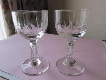 Drie antieke Leerdam model Stephenson borrelglazen  beschikbaar voor biedingen