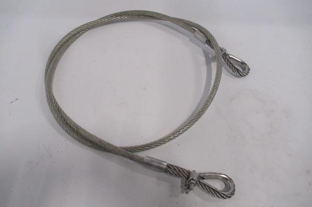 Staalkabel 8 mm RVS met Kousen, lengte 2 meter., Doe-het-zelf en Verbouw, Lieren en Takels, Nieuw, Ophalen of Verzenden