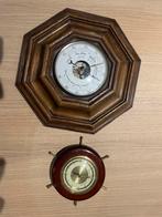 Twee barometers - vintage en decoratief, Ophalen of Verzenden, Gebruikt, Barometer