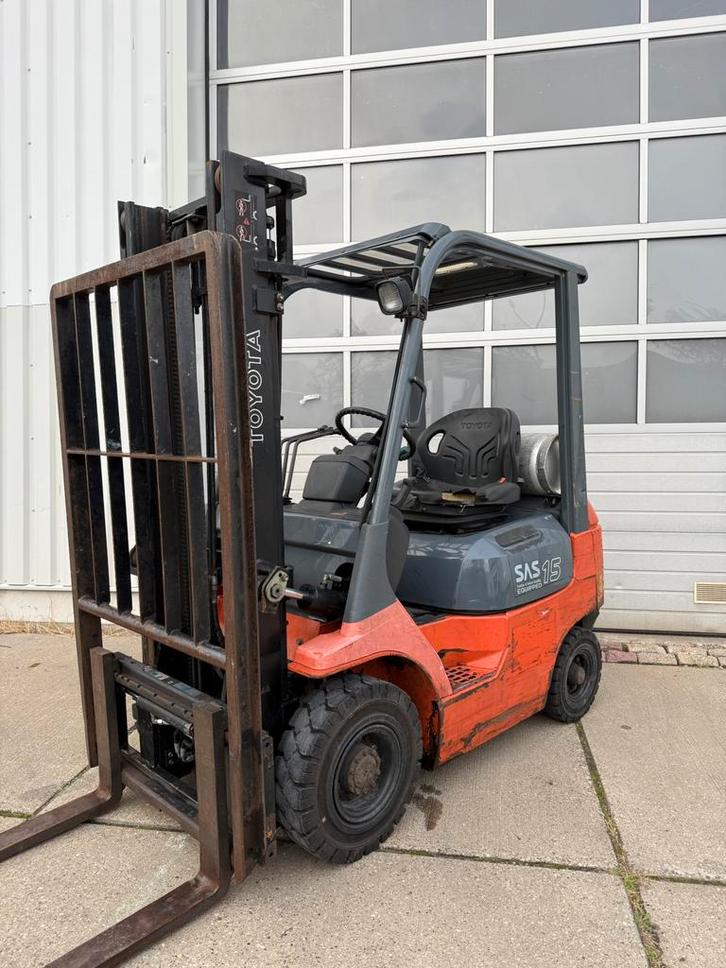 TOYOTA LPG 7FGF15 1500KG DUPLO3,30 + SIDE SHIFT START LOPEN, Zakelijke goederen, Machines en Bouw | Heftrucks en Intern transport