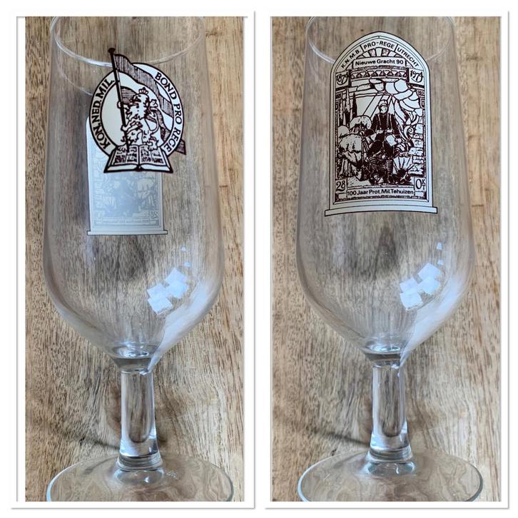 Koninklijke Nederlandse Militaire Bond Pro Rege Glas, Verzamelen, Militaria | Algemeen, Ophalen of Verzenden