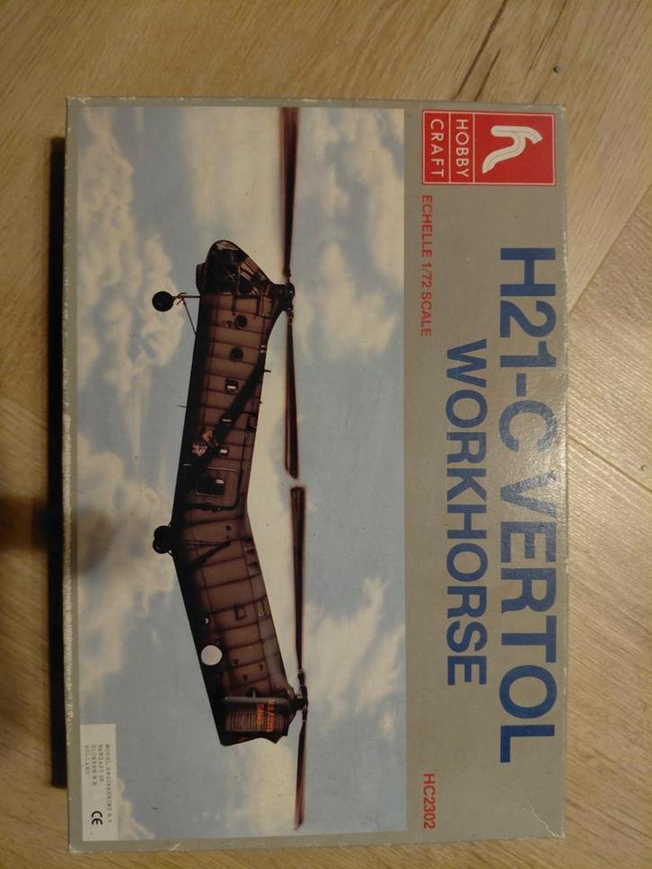 Hobby Craft H21-C Vertol Workhorse 1/72 Bouwpakket, Hobby en Vrije tijd, Modelbouw | Vliegtuigen en Helikopters, Nieuw, Overige merken