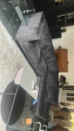 Stijlvolle VELVET bank GREY, Ophalen, 250 tot 300 cm, Hoekbank, Zo goed als nieuw