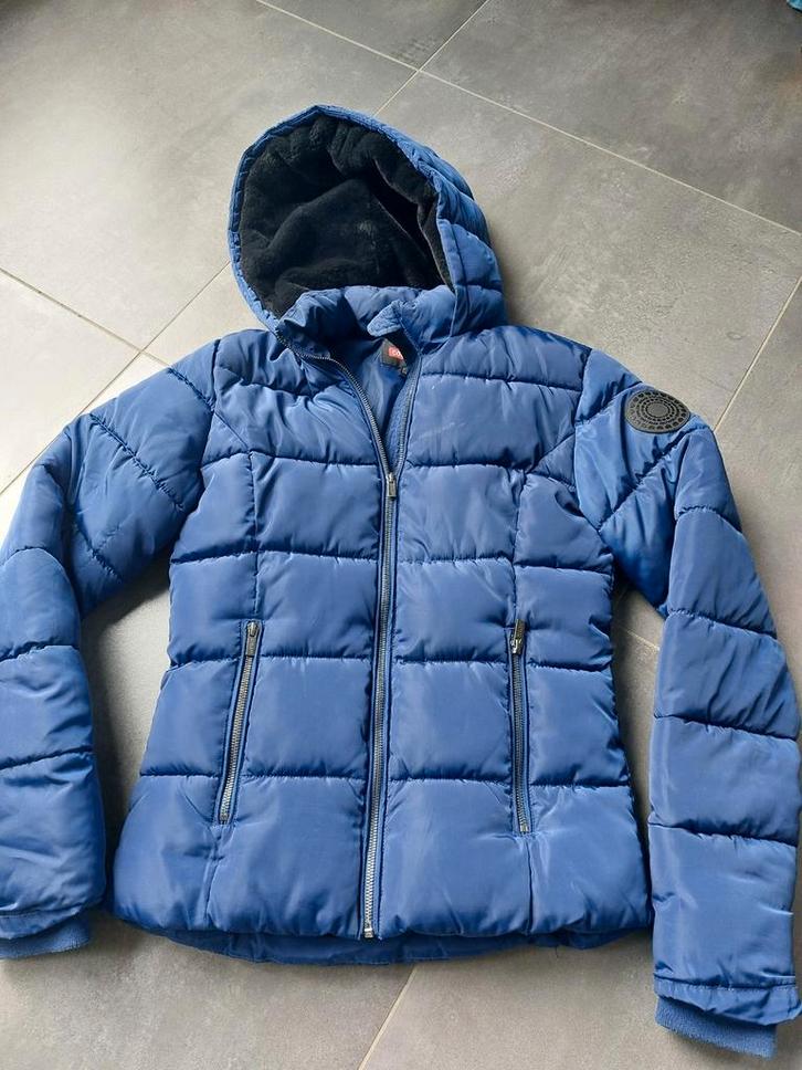 ZGAN COOLCAT - WINTERJAS DONKERBLAUW - 170/176, Kinderen en Baby's, Kinderkleding | Maat 170, Zo goed als nieuw, Meisje, Jas, Ophalen of Verzenden