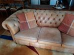 Chesterfield leren 3-zits bank, Ophalen, Gebruikt, Chesterfield, Driepersoons