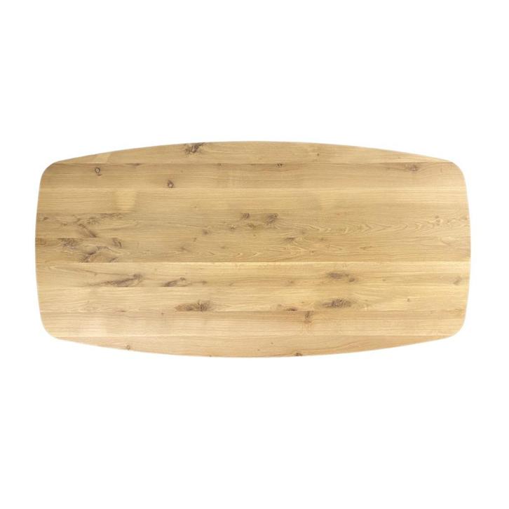 Massief eikenhouten tafelblad - diverse vormen en afmetingen, Huis en Inrichting, Tafels | Eettafels, Nieuw, 100 tot 150 cm, 200 cm of meer