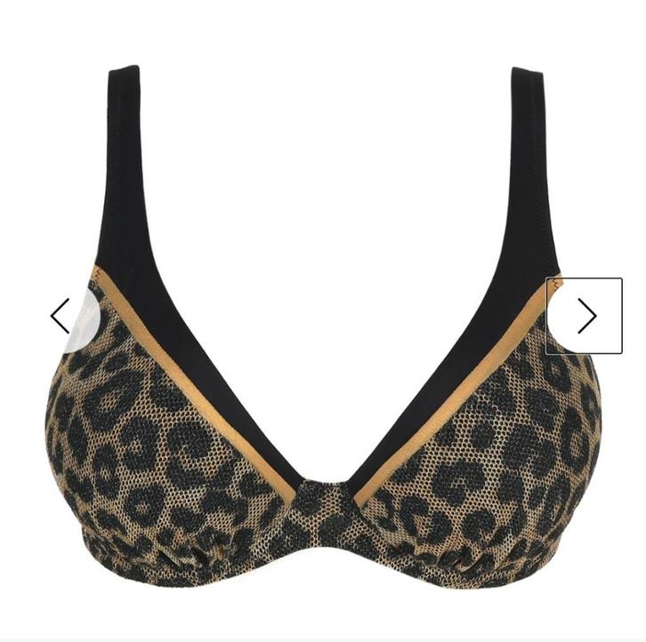 bikinitop Prima Donna 70F Kiribati Golden Safari, Kleding | Dames, Badmode en Zwemkleding, Zo goed als nieuw, Bikini, Zwart, Ophalen of Verzenden