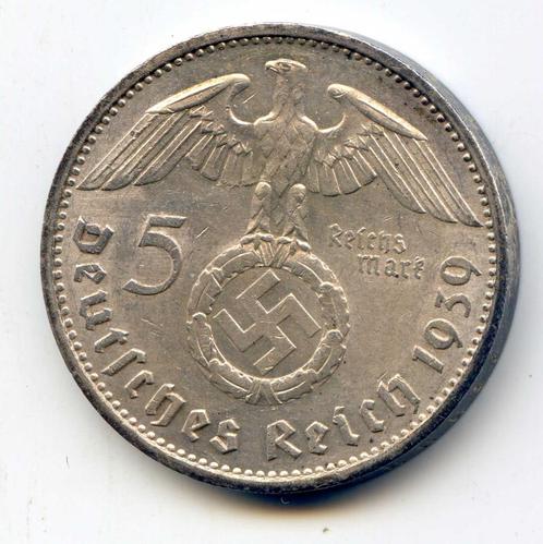 Duitsland 3e Rijk 5 mark 1939 E PR+ Moeilijker te vinden, Boeken, Geschiedenis | Wereld, Gelezen, Europa, 20e eeuw of later, Ophalen of Verzenden