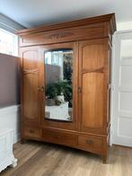 Prachtige antieke spiegelkast (verweerde spiegel) 215cm hoog, Ophalen