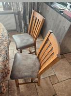 4 eetkamerstoelen Eikenhout, Ophalen