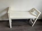 Wit IKEA schoenenbankje, Ophalen, Gebruikt