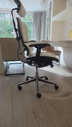 Comfortabele bureaustoel met hoofdsteun, Ophalen, Gebruikt, Wit, Bureaustoel