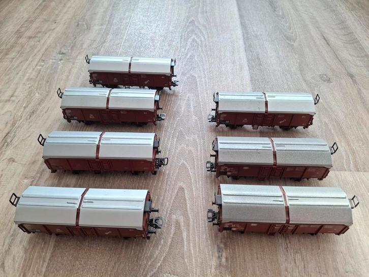 Marklïn HO 4619 schuifdak wagons DB, Hobby en Vrije tijd, Modeltreinen | H0, Gebruikt, Wagon, Wisselstroom, Märklin, Ophalen of Verzenden